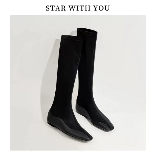 Leggings Super Slimming Two Versions Stitching Height Boots