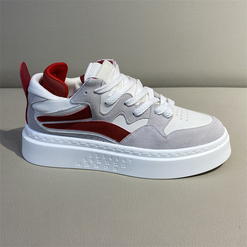 Men's Summer Breathable White Trendy Joker Board Men's Shoes