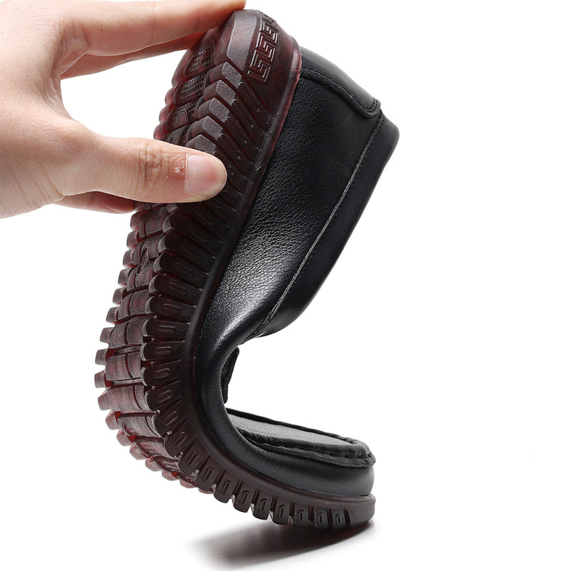 Women's Pumps Leisure Small Soft Bottom Slip-on Genuine Casual Shoes