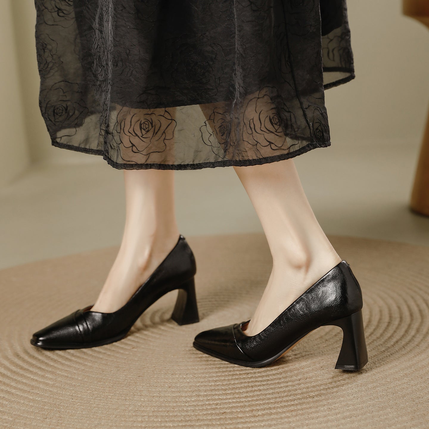 Women's Retro Chunky Spring Minimalist Style Commute Women's Fashion Shoes