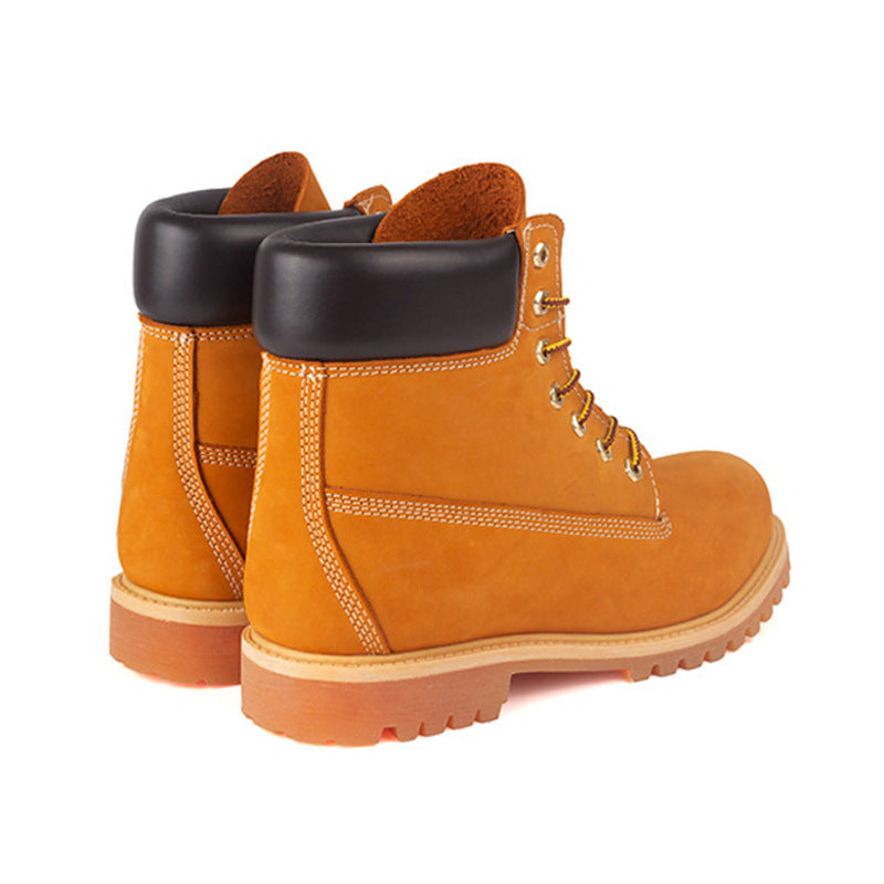 Women's & Men's First Layer Cowhide Worker Martin Winter Boots