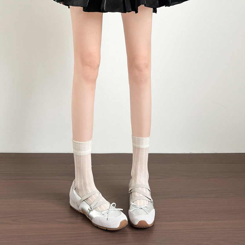 Shallow Mouth Pumps Female Summer Bow Women's Casual Shoes