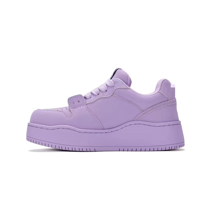 Women's Summer Air Force Versatile Breathable For White Thick Bottom Hight Women's Casual Shoes
