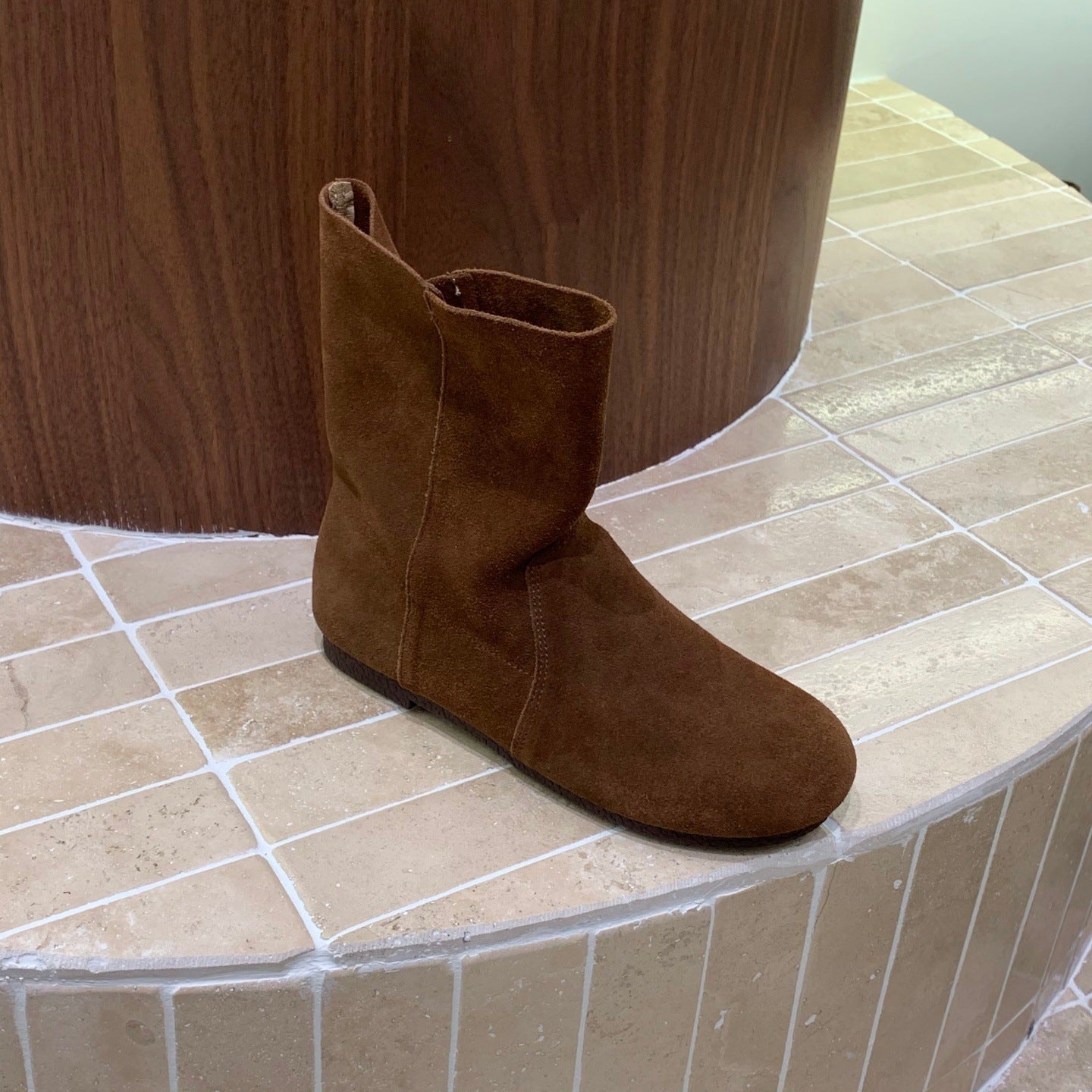 Women's Vintage Martin Korean Matte Big Toe Sleeve Women's Leather Boots