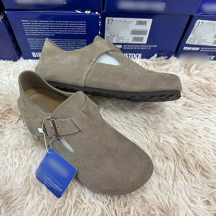 Women's & Men's Cowhide All-inclusive Suede Invisible Height Increasing Women's Casual Shoes