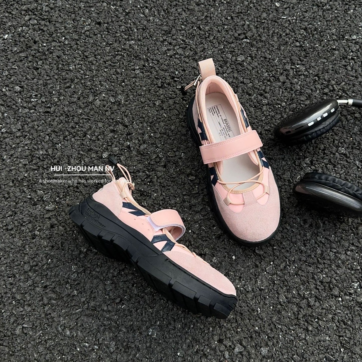 Women's Ballet Niche Velcro Function Mary Jane Women's Fashion Shoes