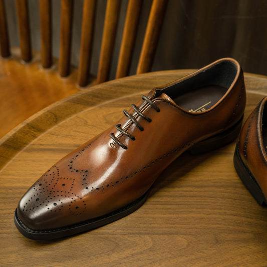 Men's Style Formal Wear Top Layer Cowhide Men's Business Leather Shoes