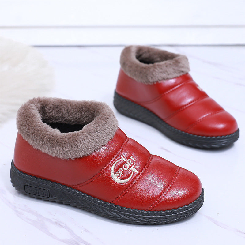 Women's Cotton Fleece-lined Thickened Mother Warmth Retention Women's Shoes