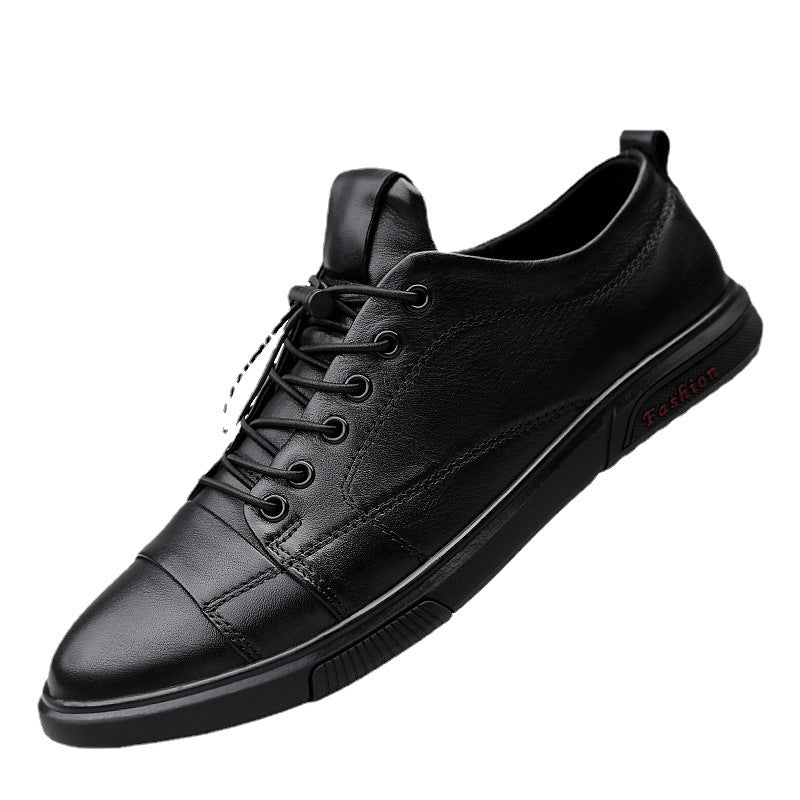 Men's Band Top Layer Cowhide Soft Summer Thin Sneakers
