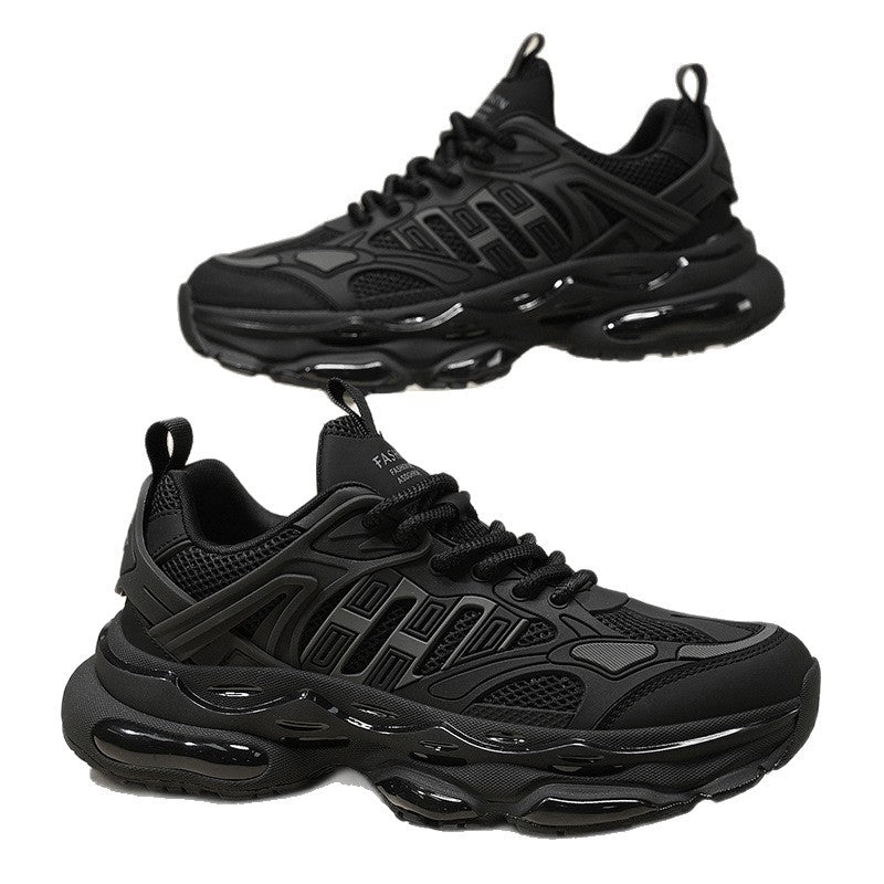 Men's Popcorn Bottom Mesh Breathable Clunky Fashion Running Sneakers