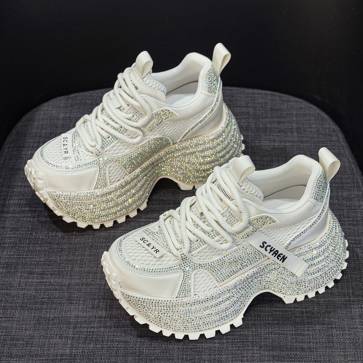 Women's Platform Dad Spring Height Increasing Sole Women's Casual Shoes