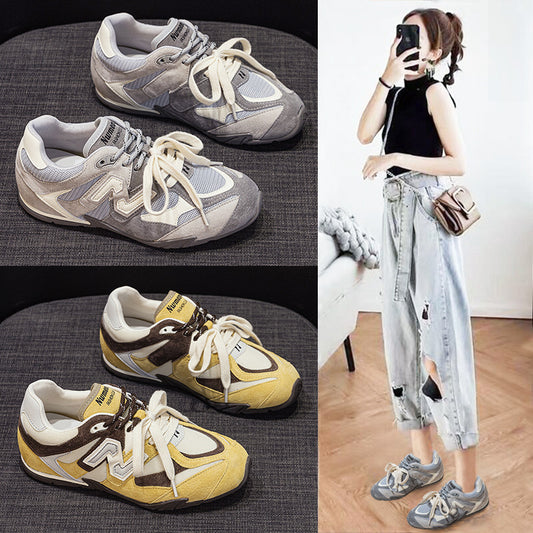 Women's Platform White Spring Breathable Sports Board Casual Shoes