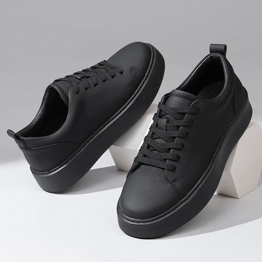 Men's Genuine Spring Cowhide Platform Sports Men's Shoes