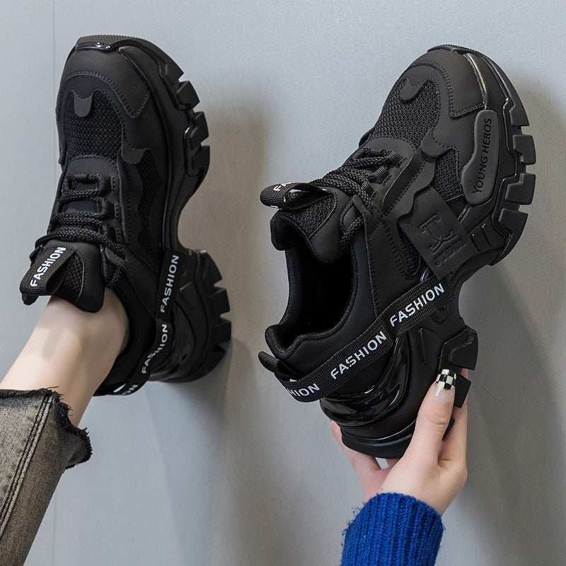 Women's Suction Film Bottom Spring Platform Tide Sneakers