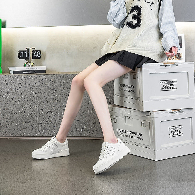 Women's Platform White Spring Height Increasing For Women's Casual Shoes