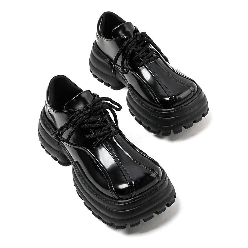 Women's Spring College Style Sports Small Single-layer Leather Shoes