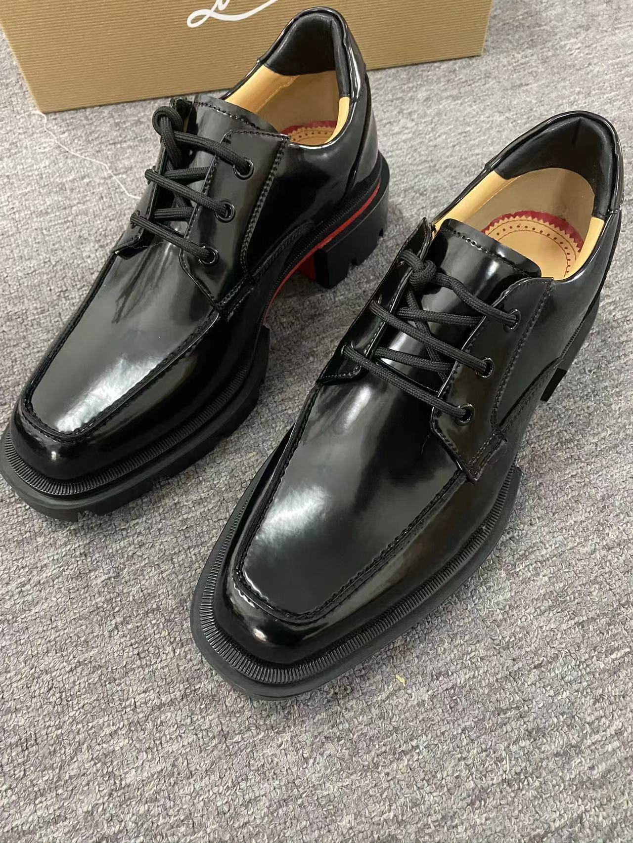 Men's Bottom Business British Style Comfortable Breathable Pumps Inner Height Increasing Men's Casual Leather Shoes