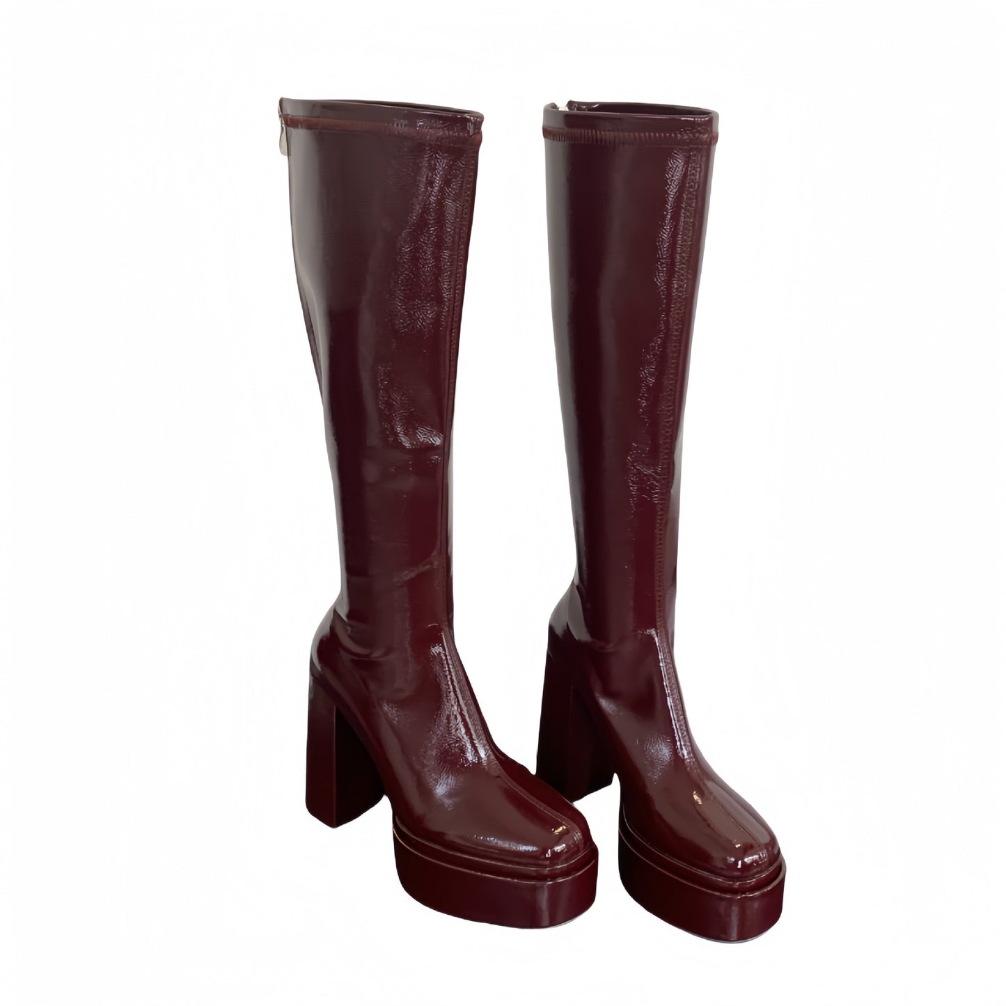 Below The Knee Female Autumn Hot Tall Women's Leather Boots