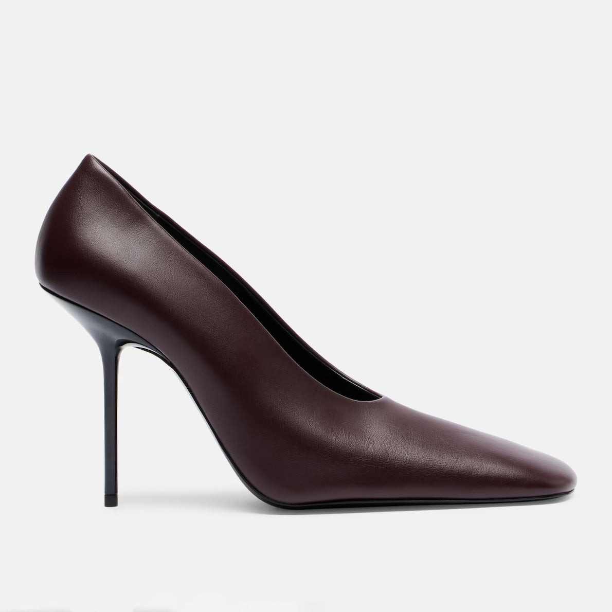 Stiletto High Low-cut Temperament Square Toe Large Women's Fashion Shoes
