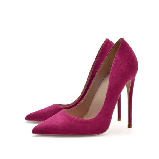 Women's High Stiletto Pointed Toe Suede Girly Women's Fashion Shoes