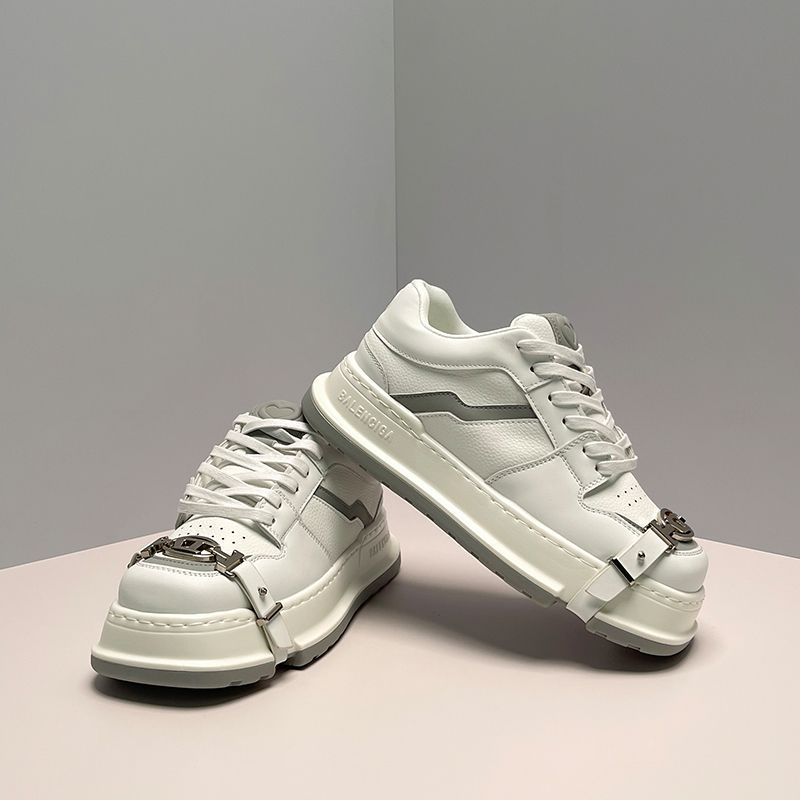 Women's & Men's Sense White Square Toe Board Stylish Sneakers