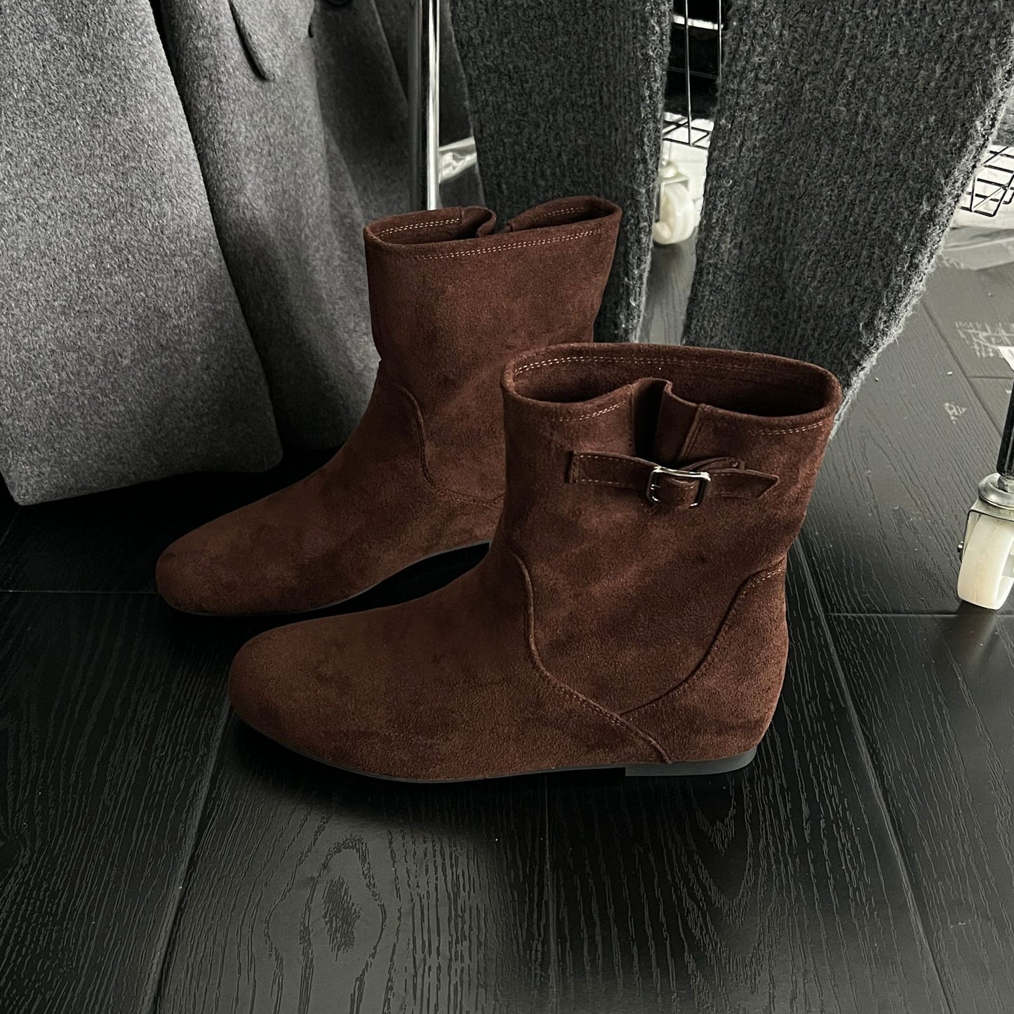 Women's Hight Increasing Martin Autumn Vintage Suede Boots