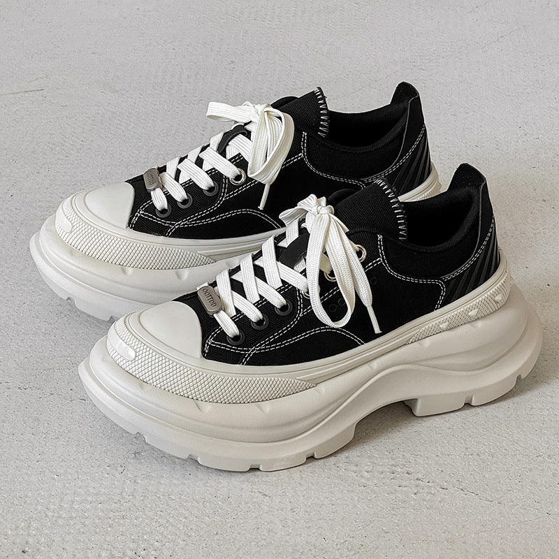Women's & Men's Platform Height Increasing Autumn Versatile High Street Fashion Men's Shoes