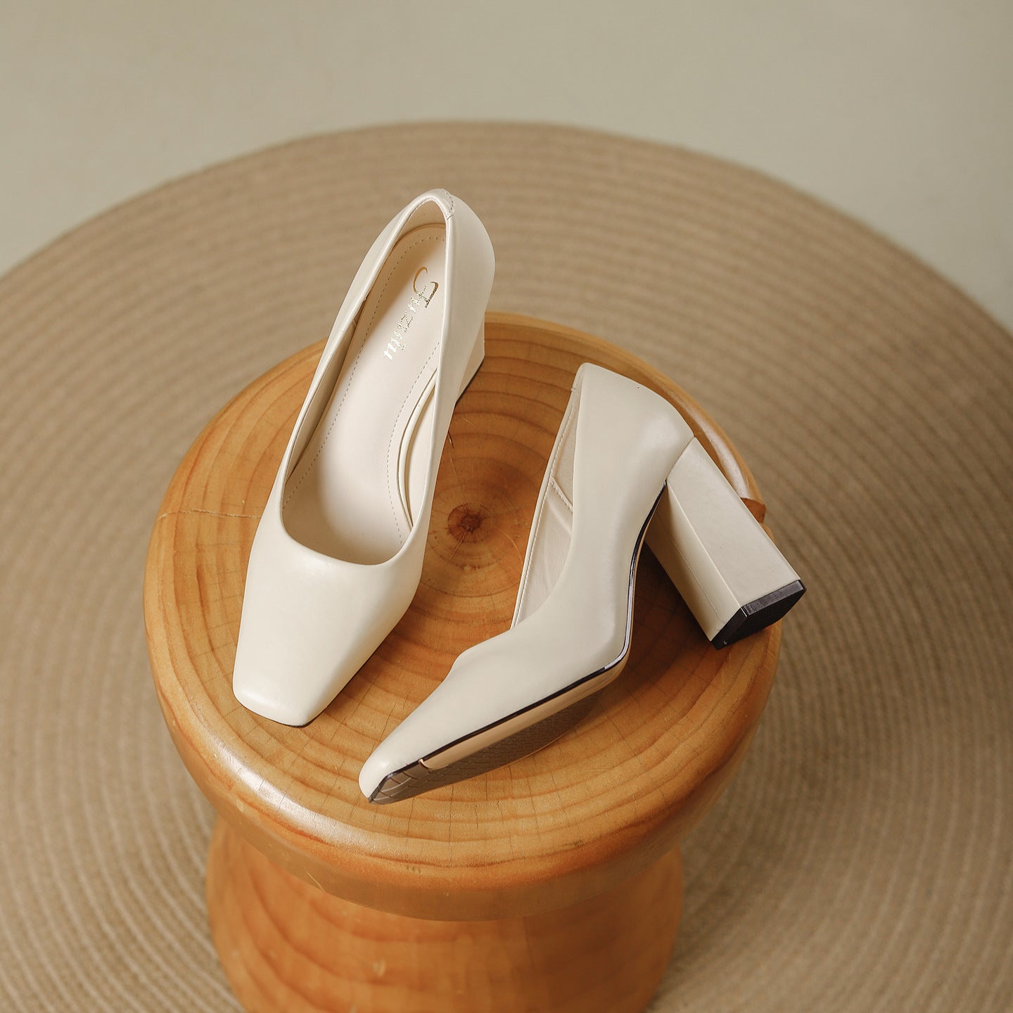 Women's Style Square Toe Professional High Not Tired Feet Commute Minimalist Women's Fashion Shoes