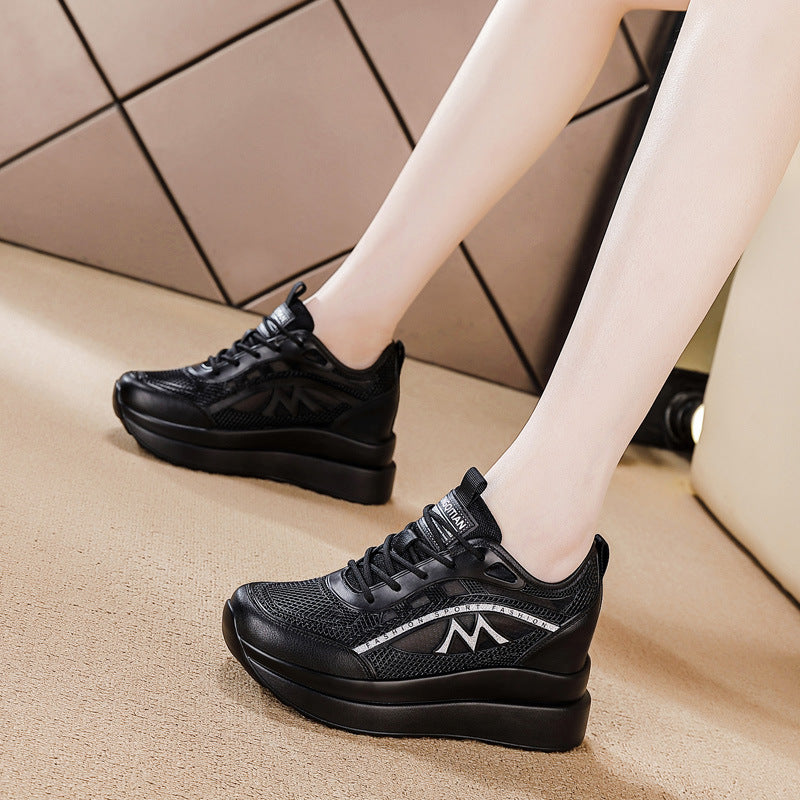 Women's Sports Hollow Mesh Breathable Running Soft Bottom Women's Casual Shoes