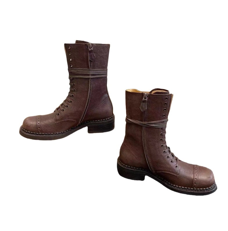Women's Martin For Height Increasing Knight British Style Boots