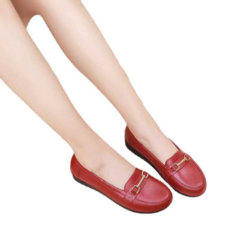 Women's Pump Fashion Flat Breathable Solid Color Casual Shoes