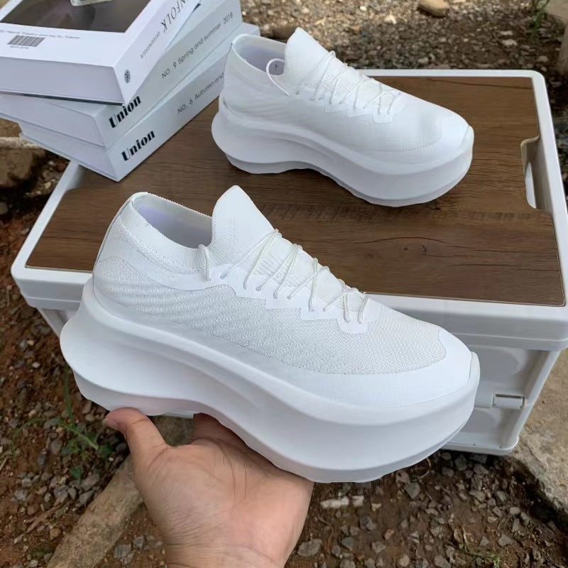 Women's Small Woven Dad Summer Thick Bottom Breathable Muffin Women's Sports Shoes