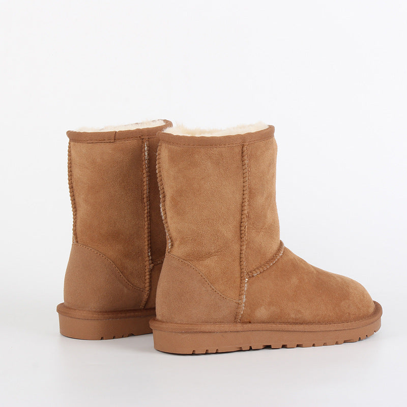 Women's Fur For Middle Tube Warm Thickened Snow Boots