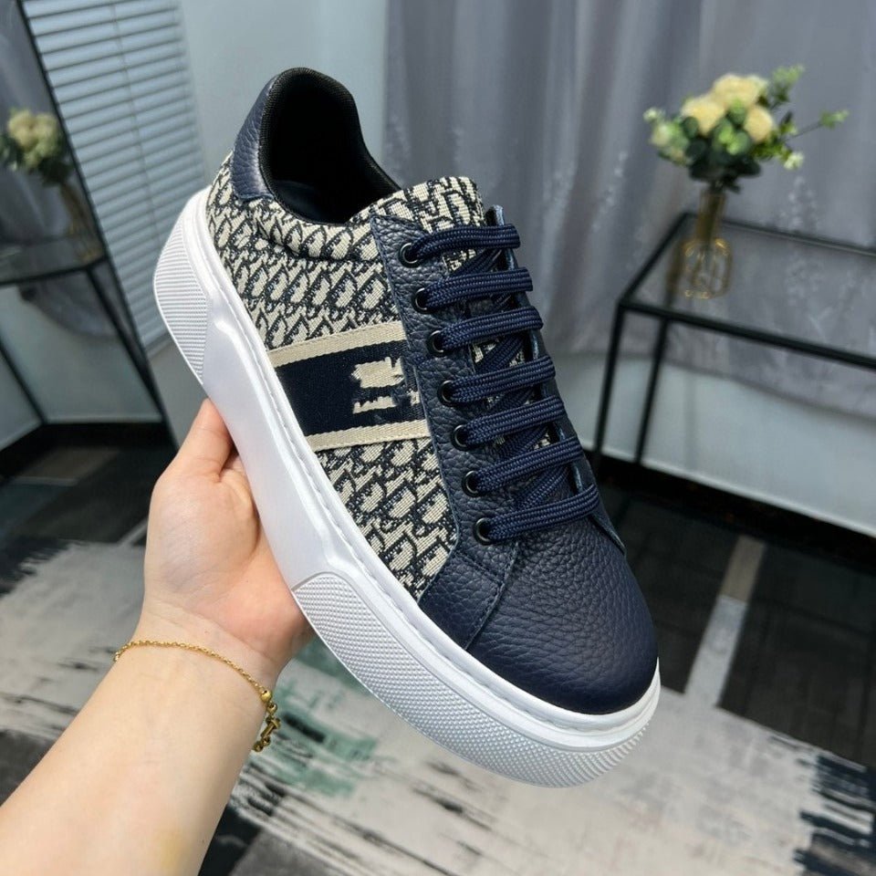 Men's Blue Front Round Toe Everyday Joker Casual Shoes