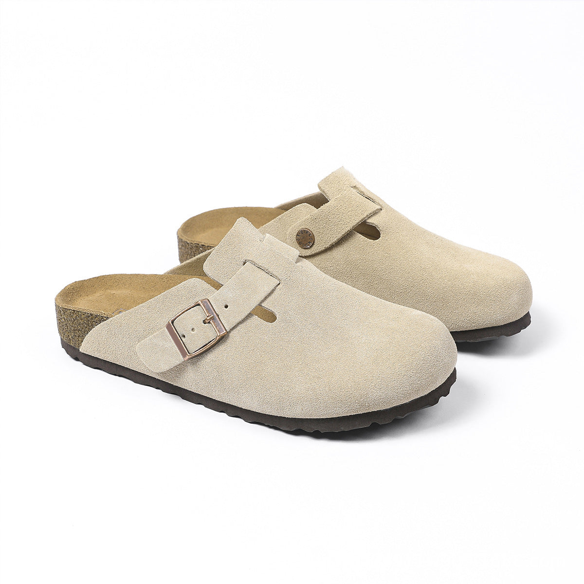 Women's & Men's Genuine Outdoor Leisure Pump Retro Half Platform Sandals