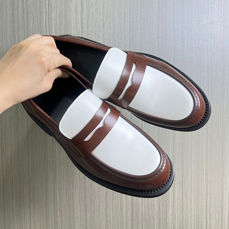Men's Autumn One Pedal British Korean Derby Loafers