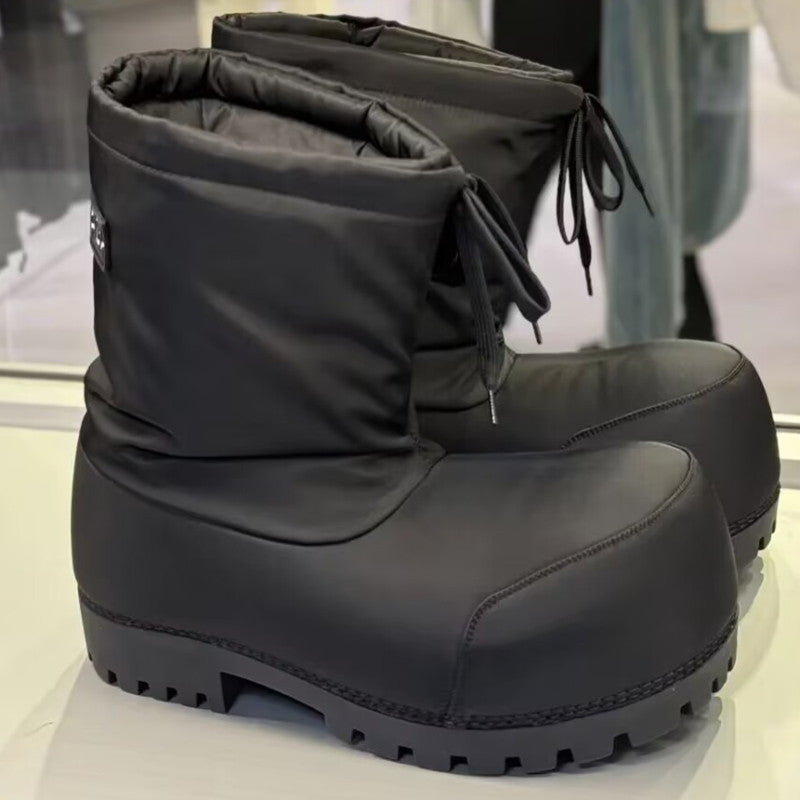 Women's & Men's Drawstring Big Toe Outdoor Thick Bottom Ski Ugly Cute Warm Women's Snow Boots