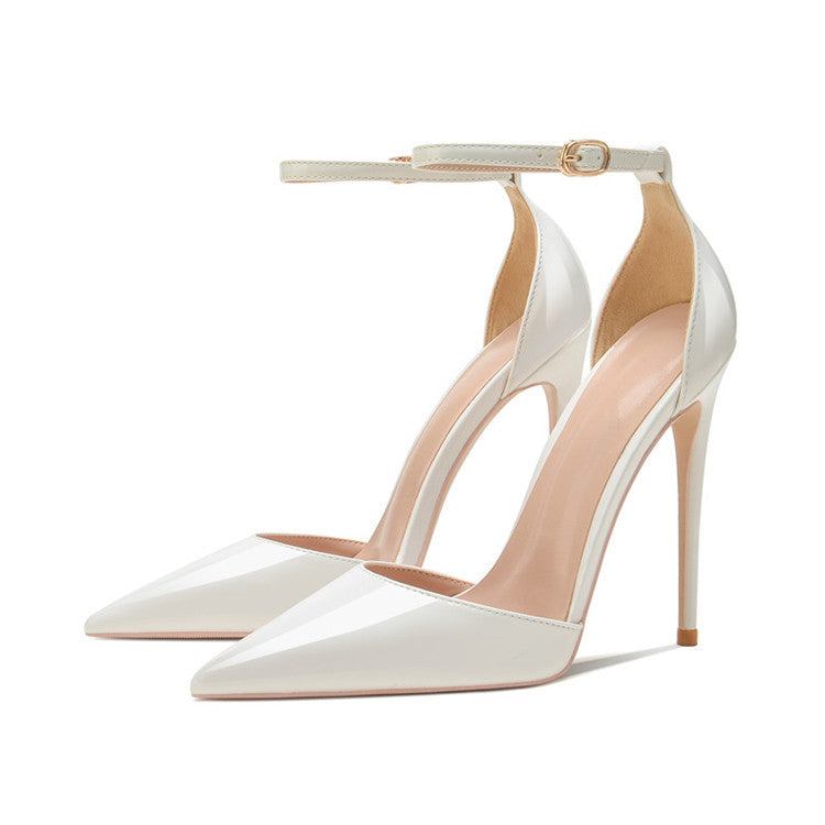 Women's Pointed Toe Shallow Mouth Stiletto High Heeled Sandals