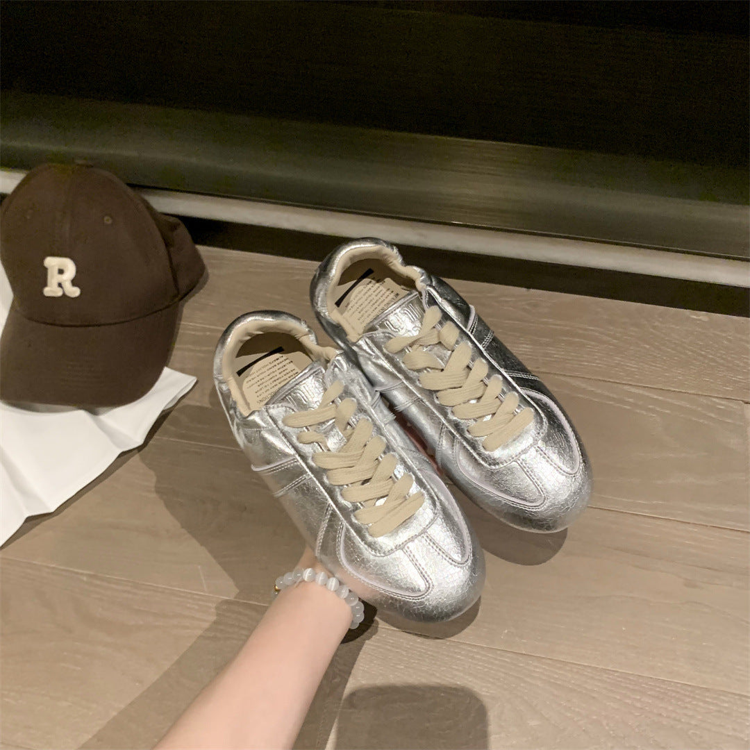 Women's Light White Thin Breathable Sports German Training Show Feet Little Women's Casual Shoes