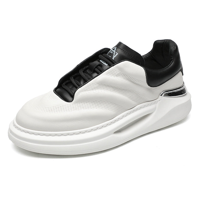 Men's White Springtide Flow Platform Mcqueen Men's Board Shoes