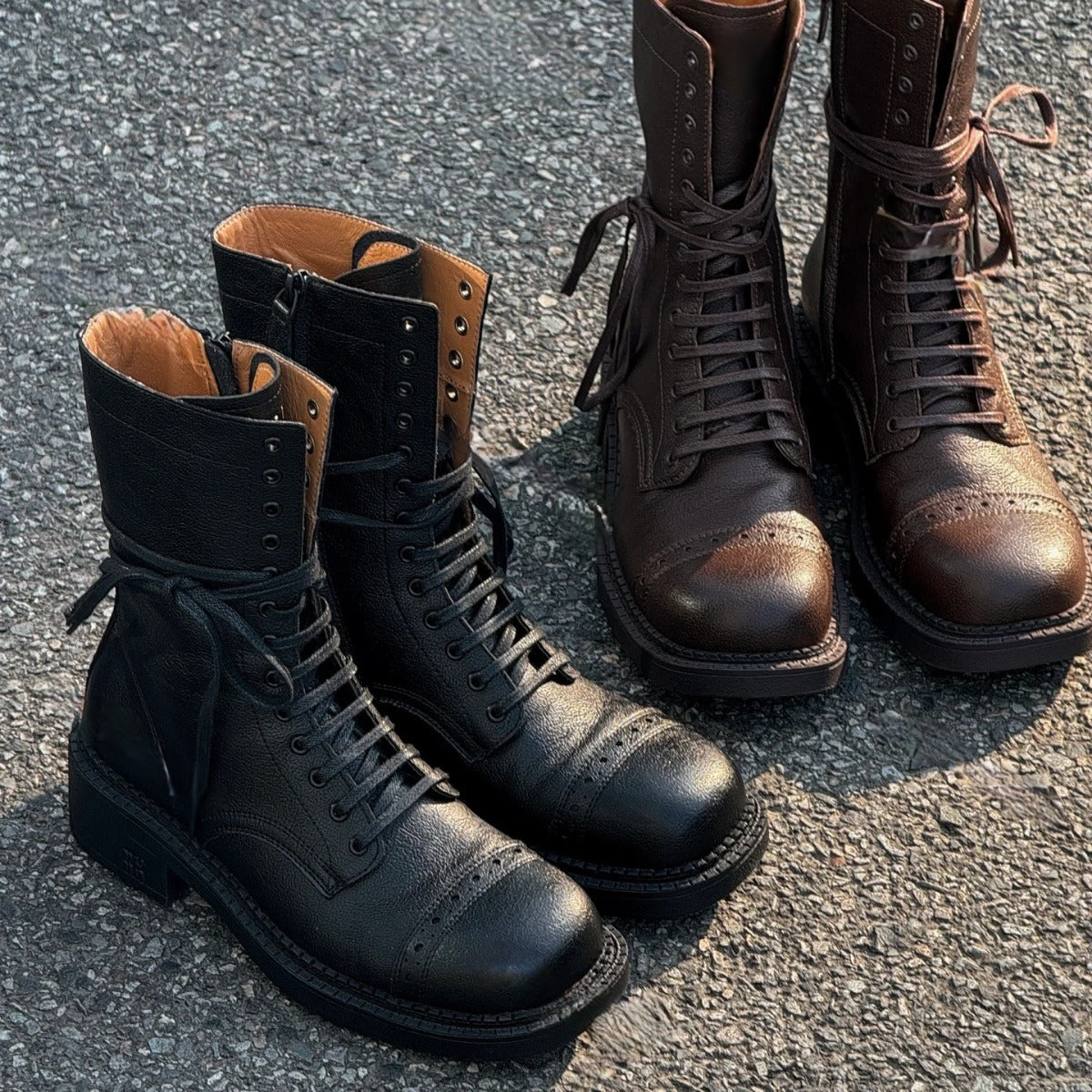 Women's Martin For Height Increasing Knight British Style Boots