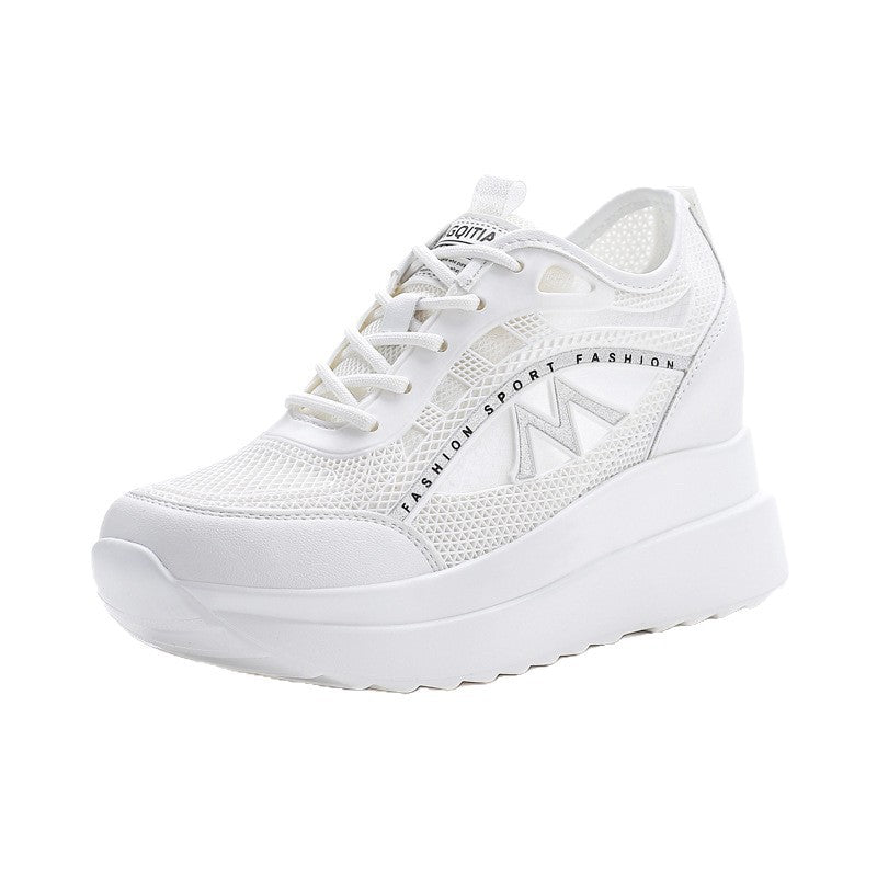 Women's Sports Hollow Mesh Breathable Running Soft Bottom Women's Casual Shoes