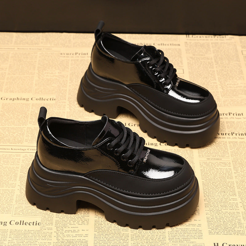 Women's Small Height Increasing Insole Platform Autumn Loafers