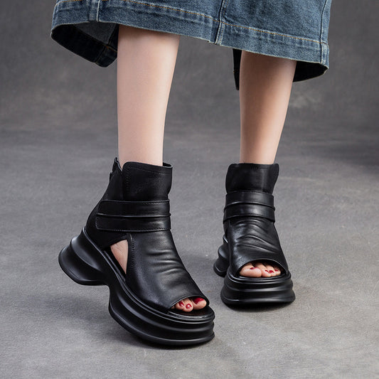 Style Peep Toe Breathable Platform Fashion Sandals