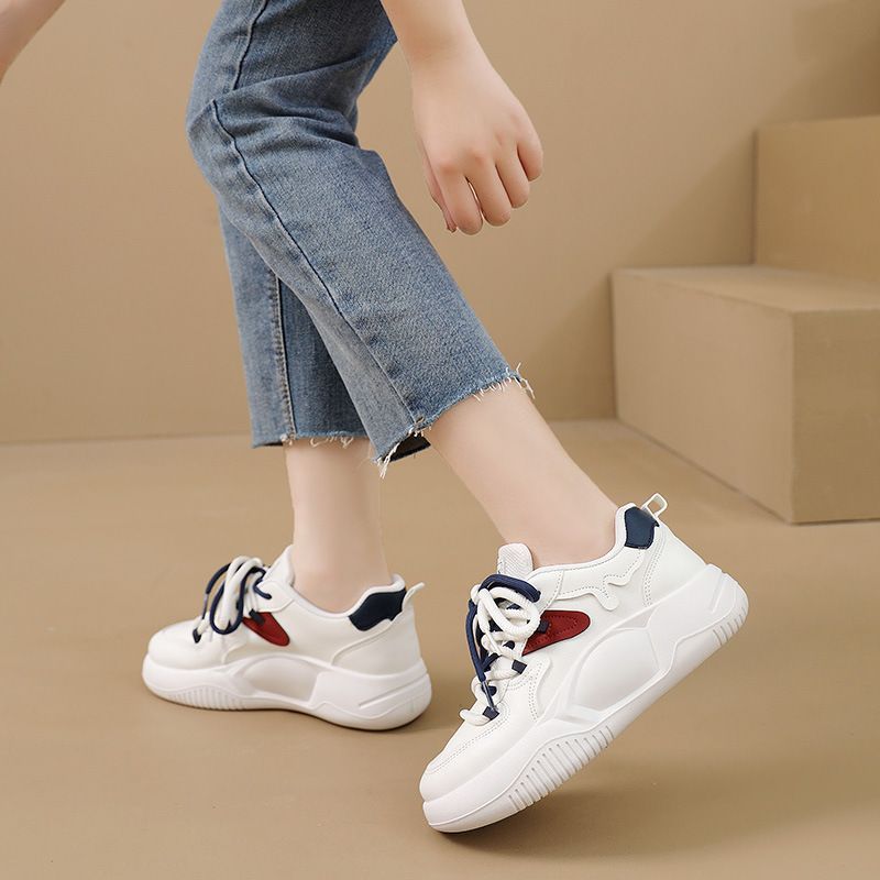 Women's Genuine Platform White Dad Spring Sneakers