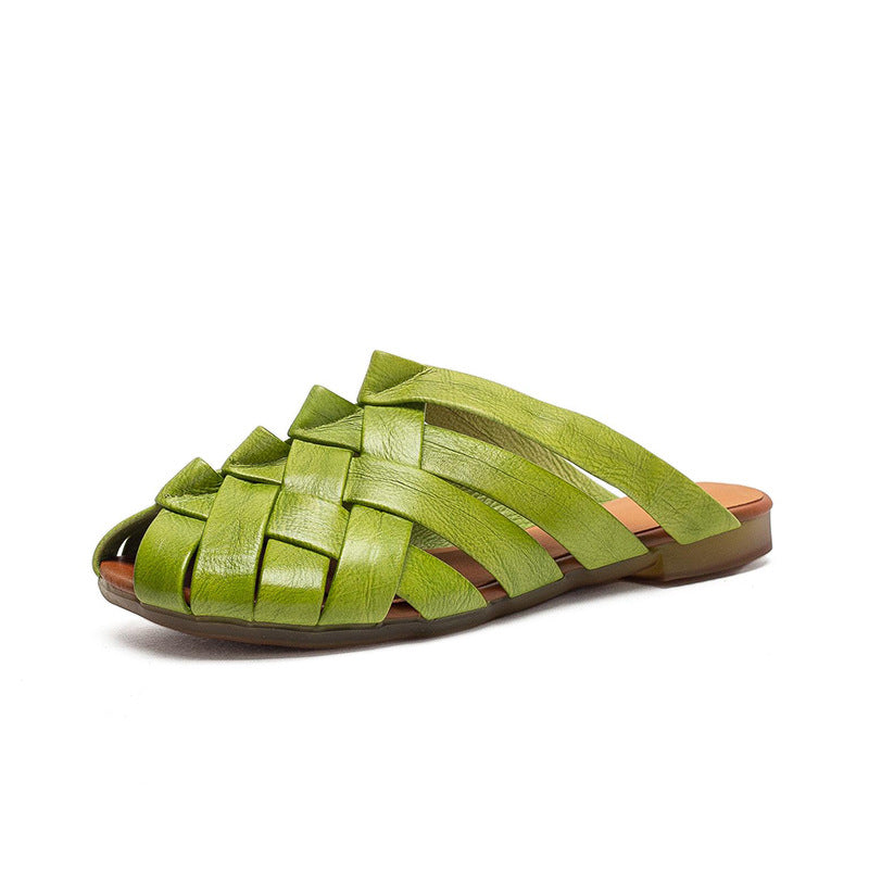 Woven Commute Minimalist Outer Wear Fashionable Slippers