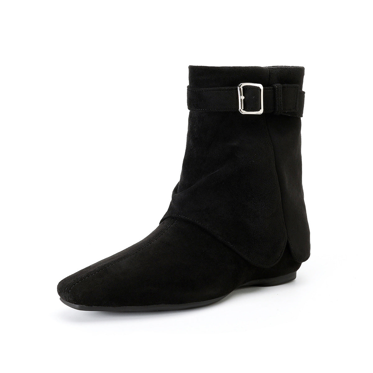 Height Increasing Insole Suede Pointed Temperament Thin Women's Leather Boots