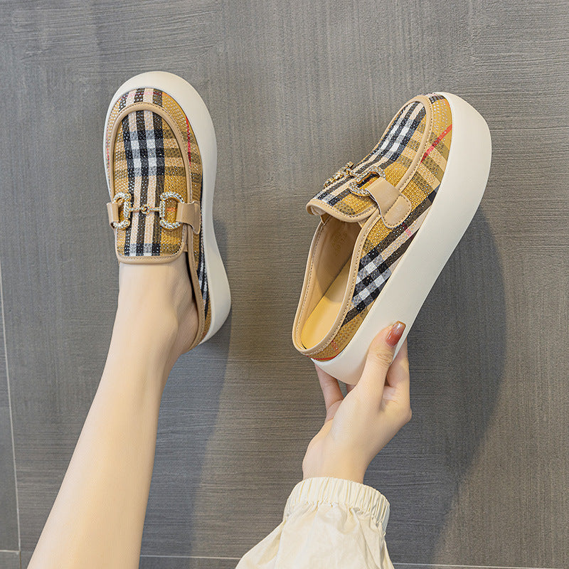Cover Big Head Fashion Formal Wear Business Thick-soles Slippers