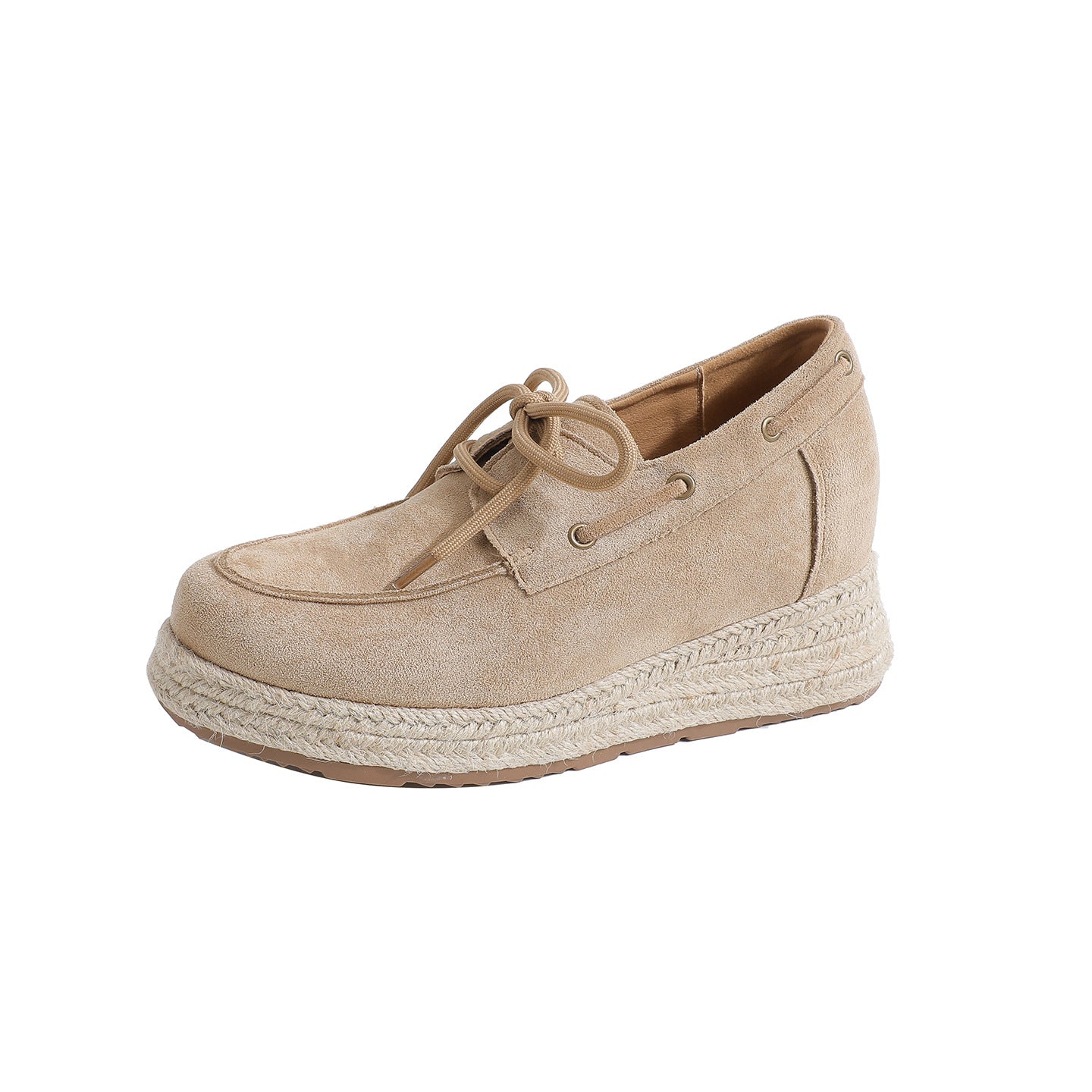 Women's Fisherman Hemp Rope Slip-on Platform Old Money Style Invisible Women's Fashion Shoes