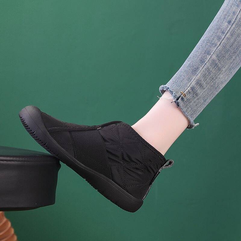 Cotton Female Winter Flat Fashion Waterproof Women's Shoes